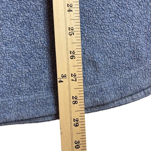 Soft Surroundings Adalyn Fleece Tunic Sz 2X Ribbed Sleeve 1/4 Zip Blue Lagenlook - Picture 10 of 10